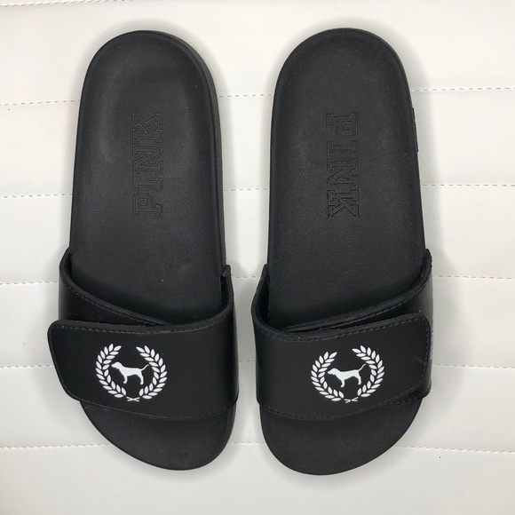 PINK Victoria's Secret Shoes - Victoria Secret Pink Comfort Slides Velcro Top